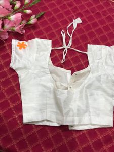 White Floral Blouse