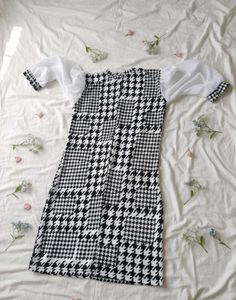 Houndstooth Midi Dress
