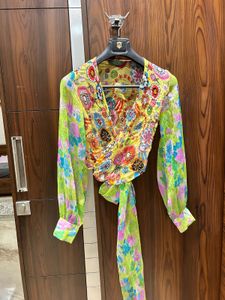 Bohemian Garden Wrap Blouse