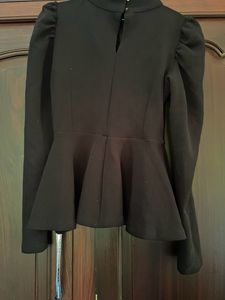 KASUALLY black Peplum Top
