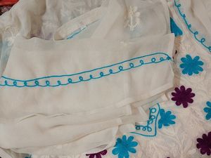 White Georgette Kurta With Dupatta ! 🤍