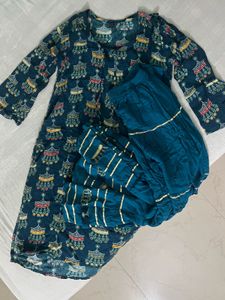 Kurta Plazo Set𐙚