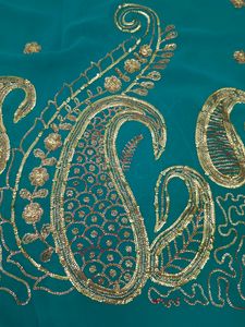 Blue Jamiki Saree