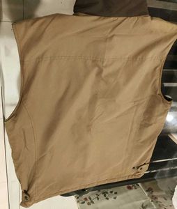 Richlook Men Brown Sleeveless Reversible Jacket