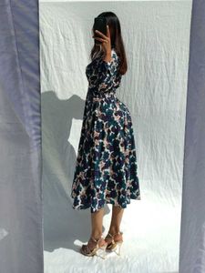 Floral Maxi Fit And Flare Aline Dress