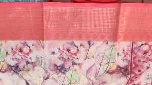 Flower Print Saree