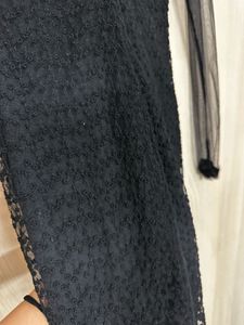 Sheer Sleeve Bodycon Dress