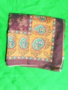 Ethnic Brown Organza Dupatta
