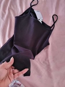 H&amp;M Ribbed Strappy Tank Top/Size-S