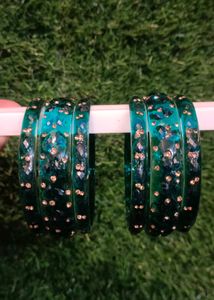 Green & Gold Bangles