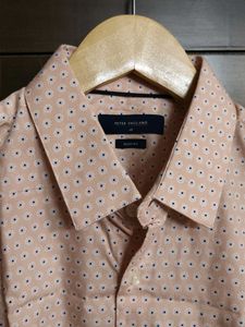 Peter England Men's Patterned Casual Shirt