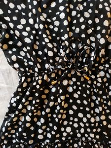 Urbanic  A-Line Polka Black dress