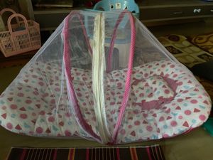 Baby Mattress With Pillow And Mosquito Net