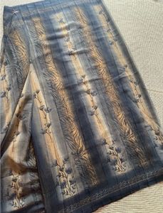 Grey Printed Saree