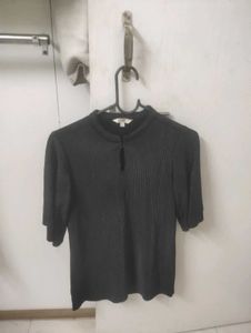 Elegant Black Textured Top