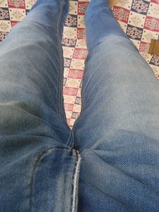 💙 Stylish Slim-Fit Blue Denim Jogger – Super Comf