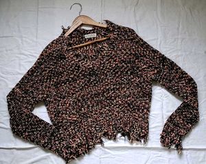 Distressed Knit Sweater