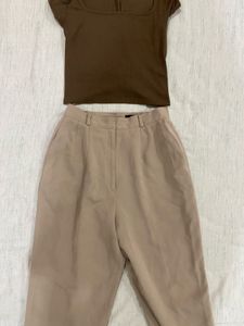 Korean Beige Pants