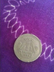 1 rupee Old Coin  (H Symbol)