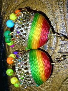 Colorful Jhumka Earrings