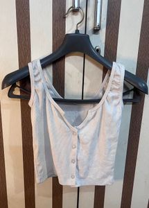 Cute Button-Front Tank Top