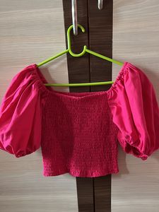 Hot Pink Top And Dress Combo For Roshni