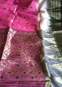Bengal Handloom Tussar Saree Without blouse Piece