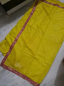 New Saree Light Yellowish