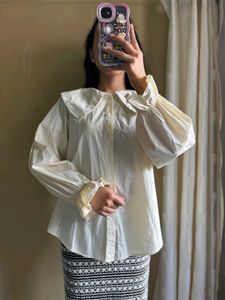 Peter Pan Collar Korean Top