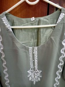 Georgette Pakistani Kurti With Stretchable Trouser