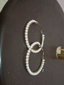 Pearl Hoop Earrings