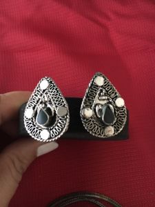 Drop shape onax jewellery Set