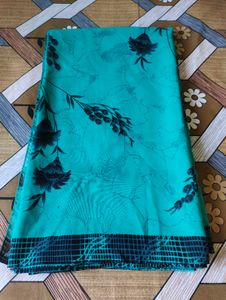 Elegant Floral Print Saree