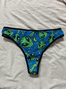 Alien Print Women's Thong Underwear