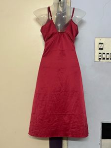 Pintrest Silk Red Party Dress