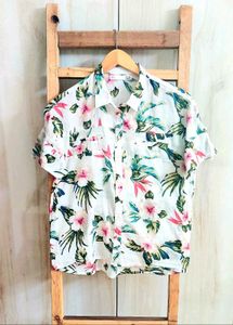 Multicolour cotton shirt size-34