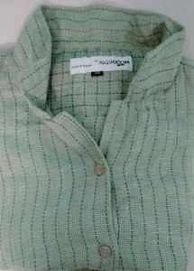 Full Hand Green Shirt L Size