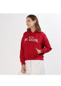 Red &#39;Be Cool&#39; Hoodie