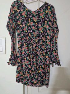 Floral Print Mini Dress