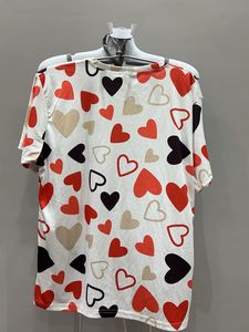 Heart Print Shorts Set