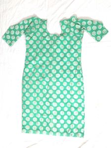 Green Zari Kurta Set