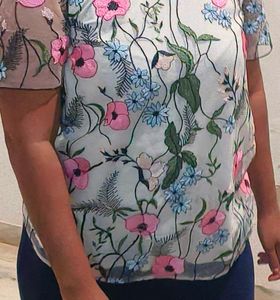 Floral Embroidered Top