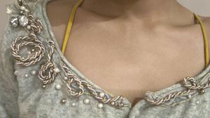 Embellished Grey Cardigan
