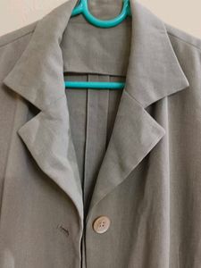 Vintage Olive Green Sleeveless Blazer