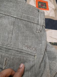 Grey White Pant 32 Size Formal