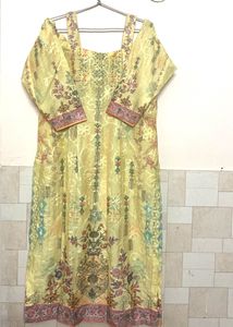 Yellow floral suit