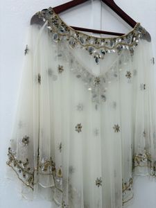 Designer Beaded Poncho