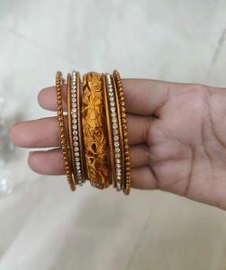Golden Bangles Set