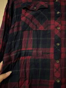 RIG Red Plaid Flannel Shirt