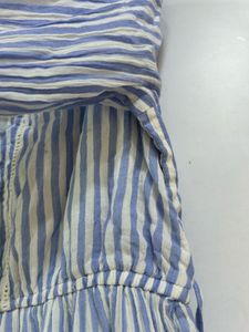 Blue And White Striped Shirt Dress